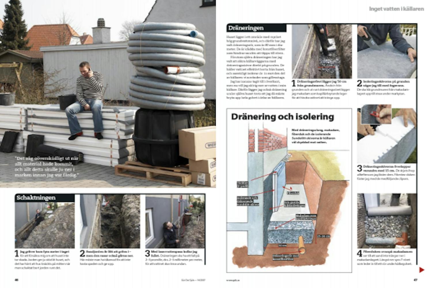 Dränering källare Dränering källare